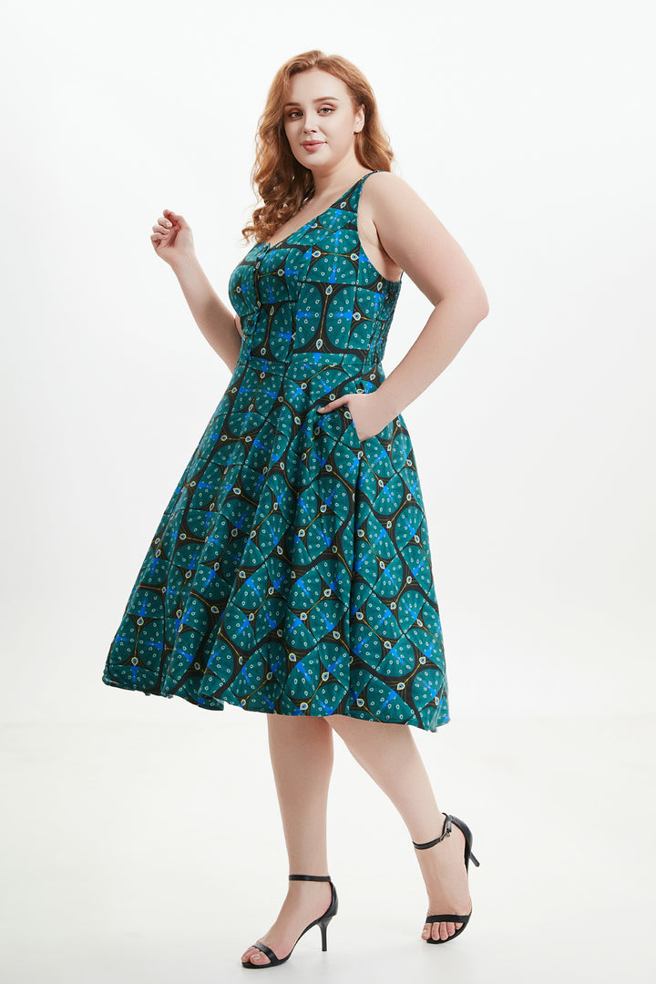 "Heidi" Art Deco Peacock