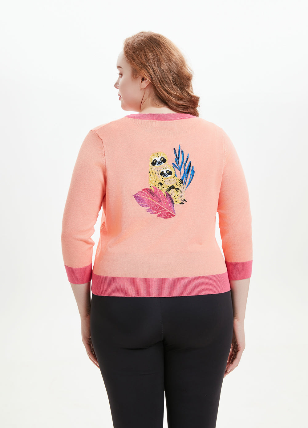 "Skye" Lazy in the Leaves Embroidered Cardigan