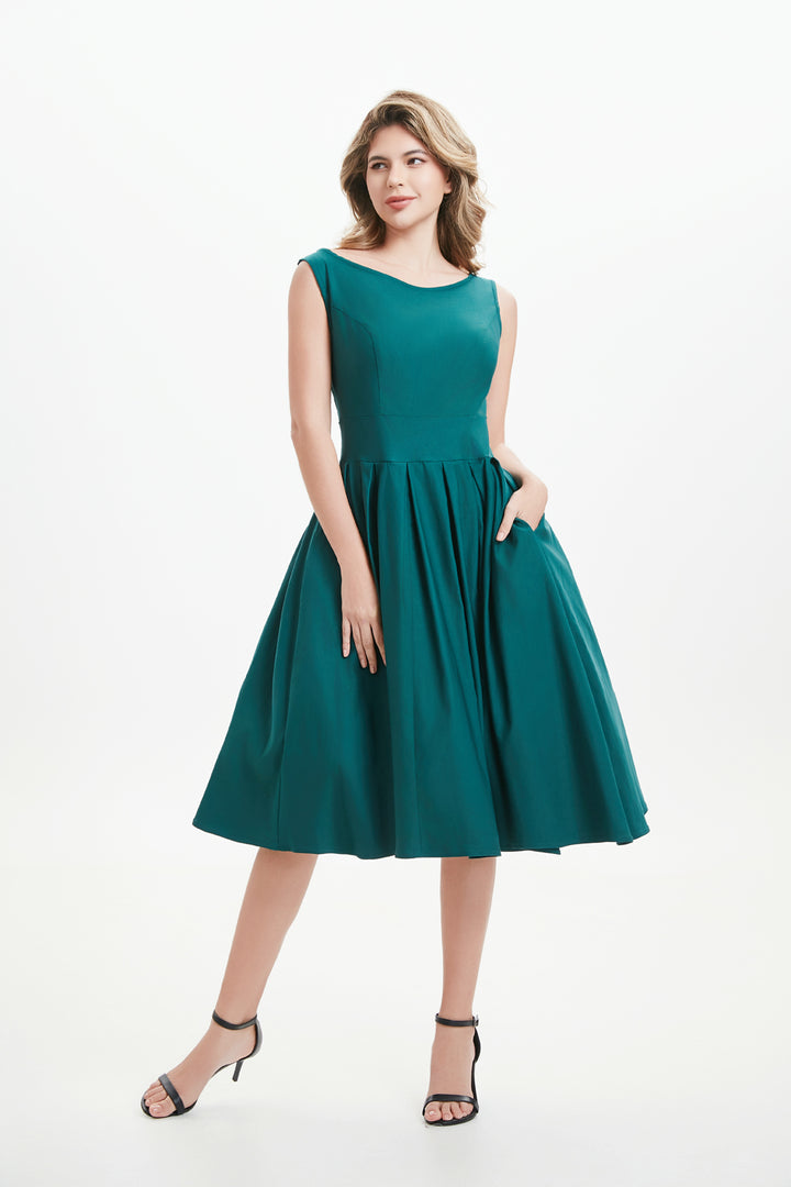 "Lily" Teal (Solid) Viscose Blend with Stretch