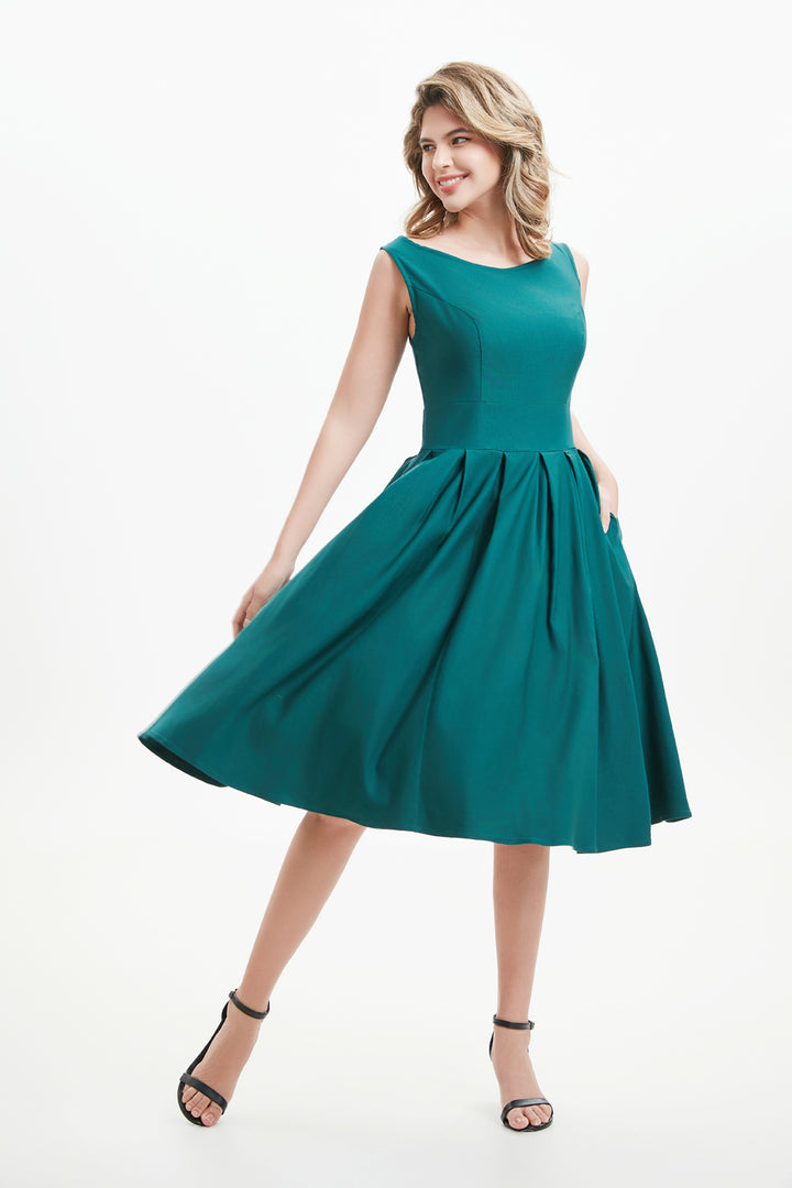 "Lily" Teal (Solid) Viscose Blend with Stretch