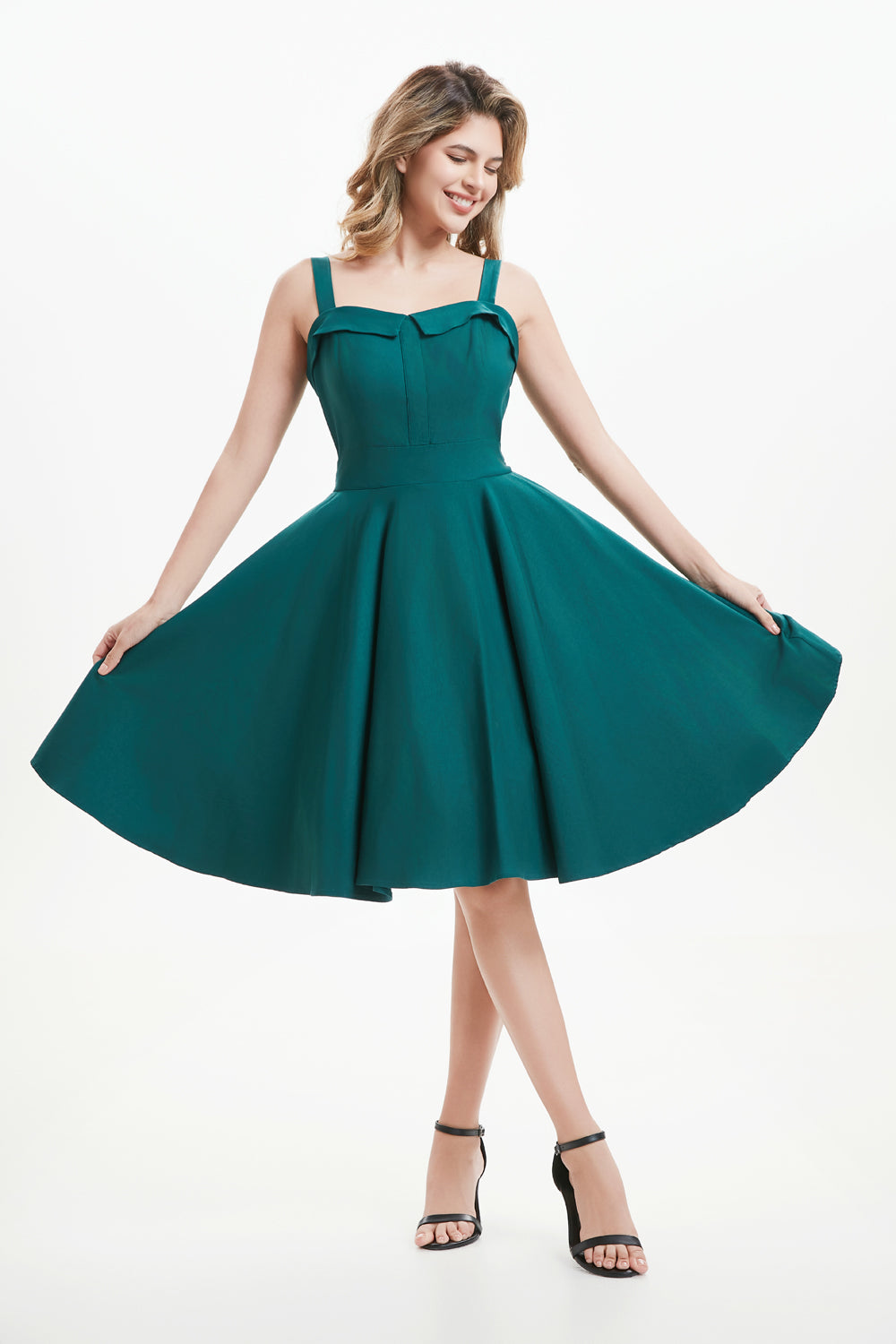 "Kyla" Teal (Solid) Viscose Blend with Stretch