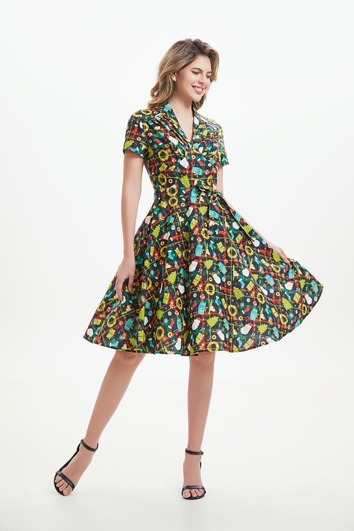 "Rose" Plaid Tidings