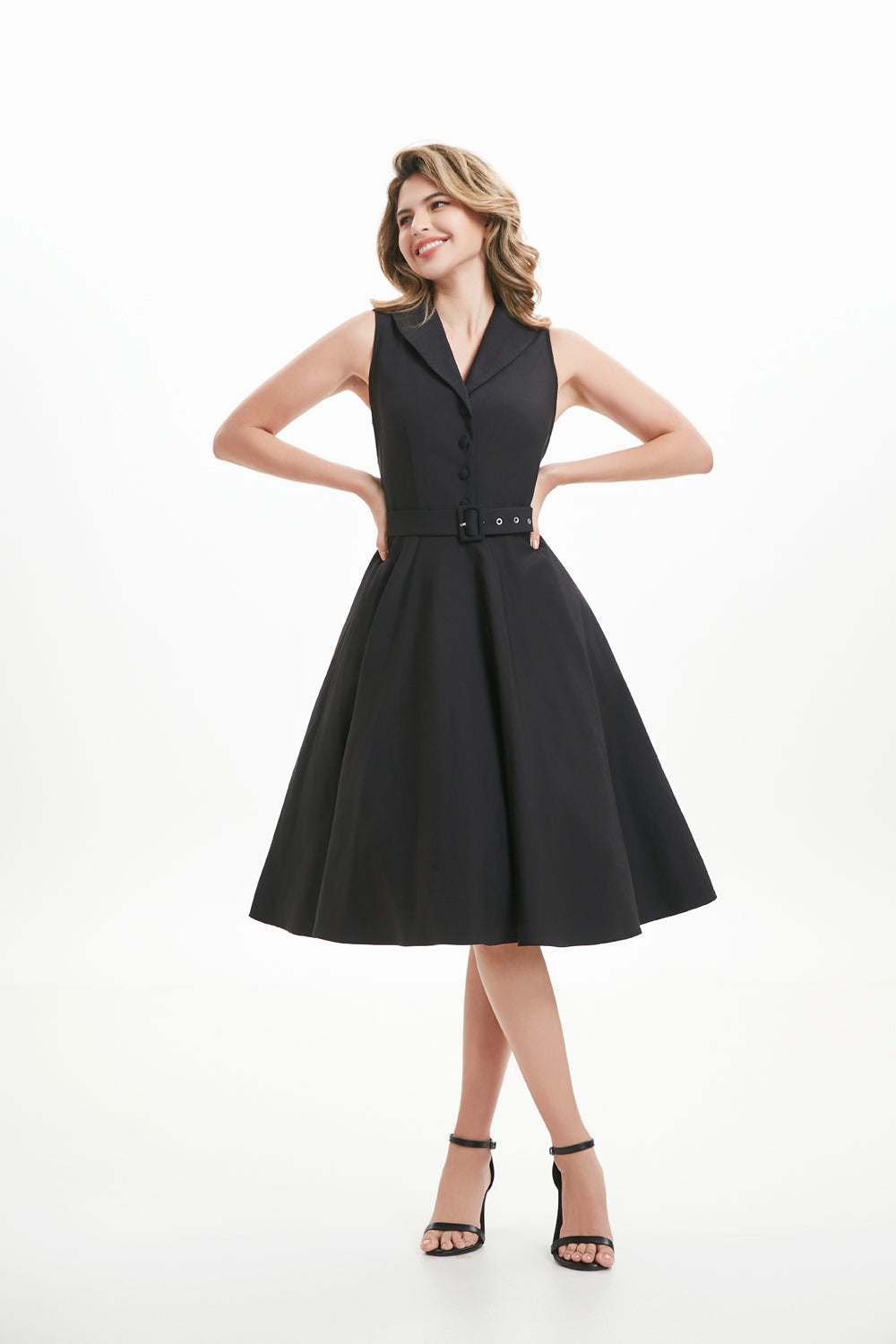 "Jani" Black (Solid)- Viscose Blend with Stretch