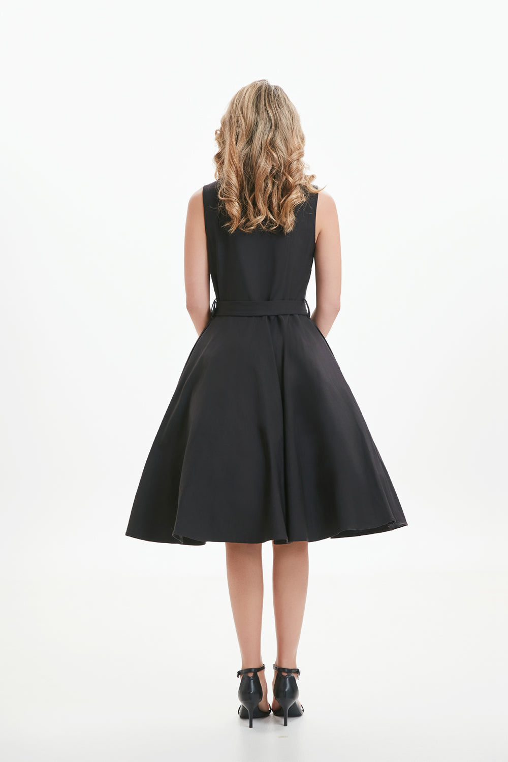 "Jani" Black (Solid)- Viscose Blend with Stretch
