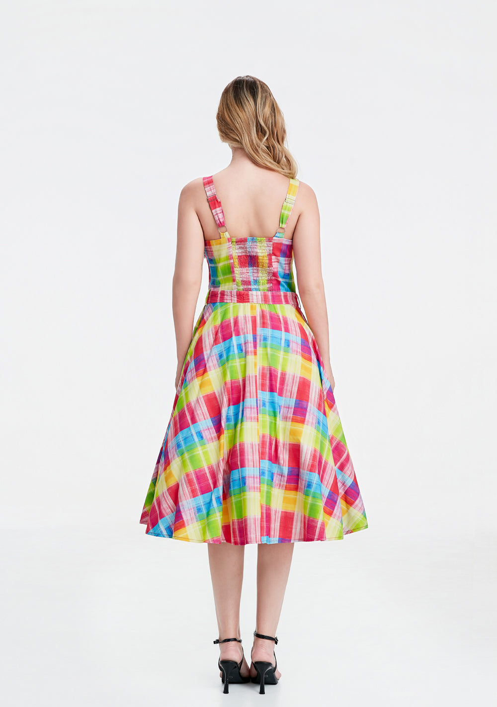 "Lori" Rainbow Plaid Jubilee