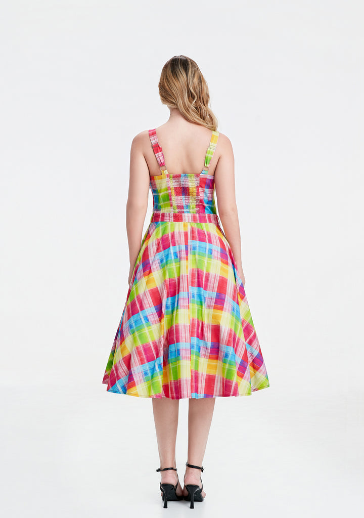 "Lori" Rainbow Plaid Jubilee