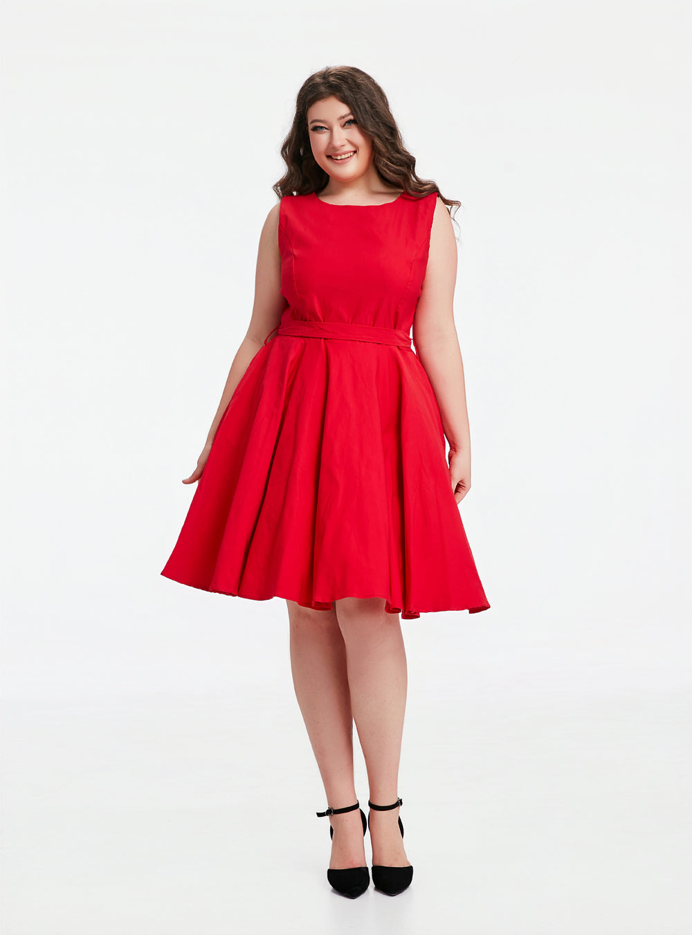 "Ruby" Red (Solid) Viscose Blend with Stretch