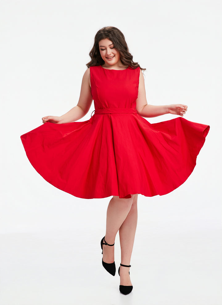 "Ruby" Red (Solid) Viscose Blend with Stretch