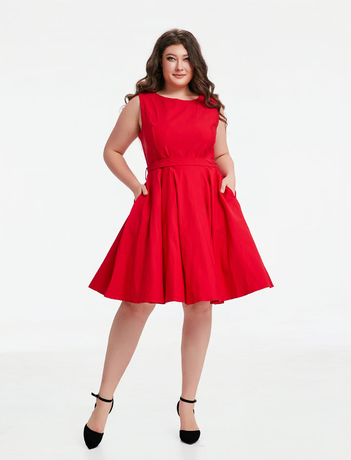 "Ruby" Red (Solid) Viscose Blend with Stretch