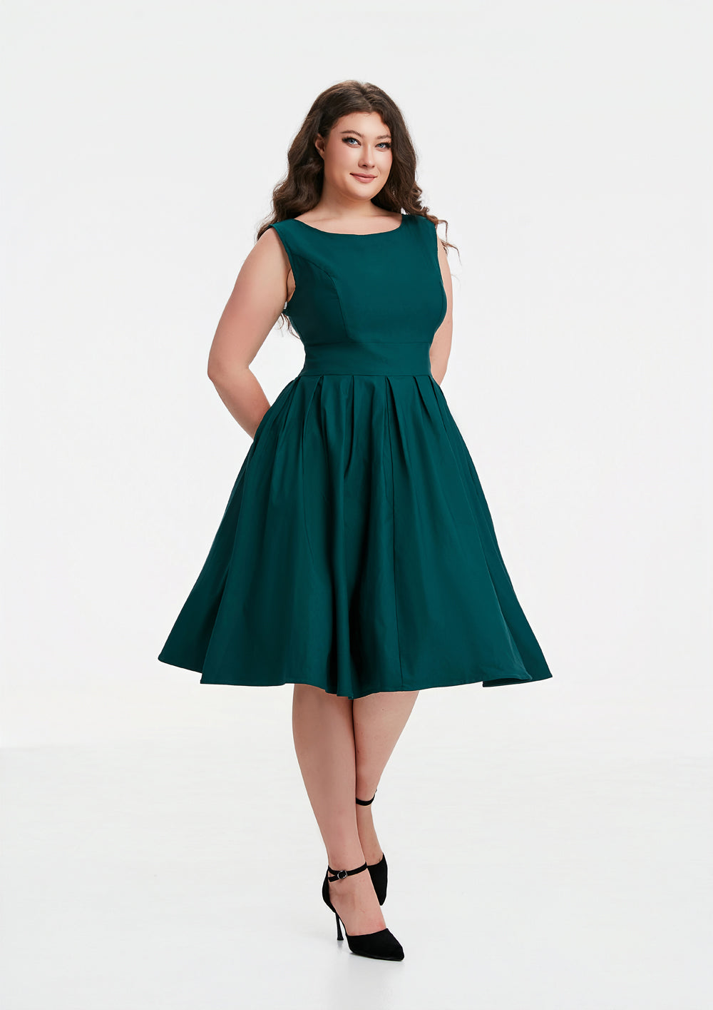 "Lily" Teal (Solid) Viscose Blend with Stretch