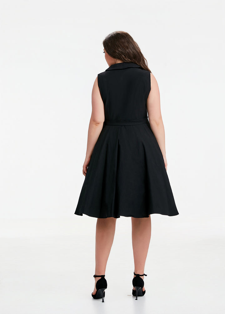 "Jani" Black (Solid)- Viscose Blend with Stretch