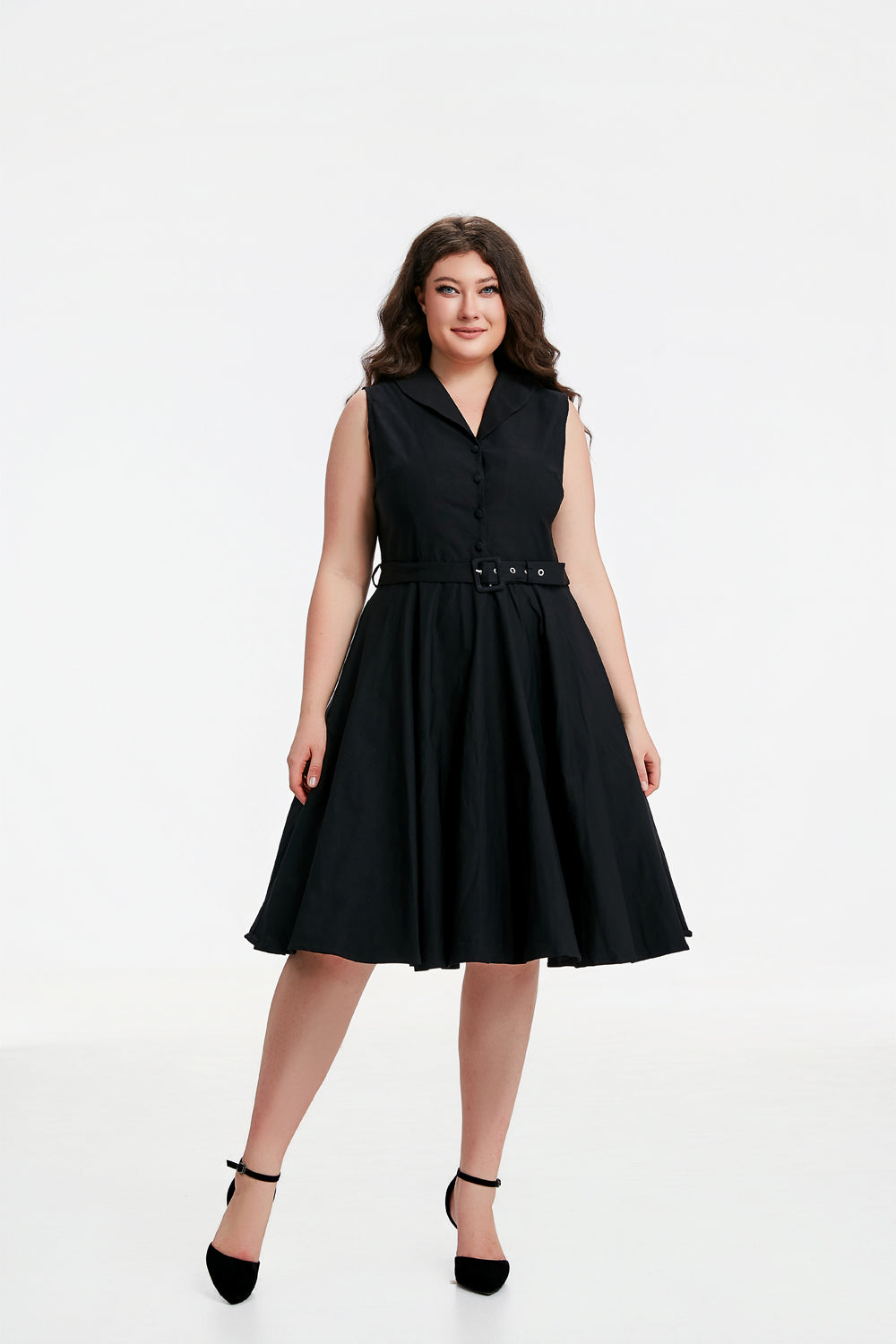 "Jani" Black (Solid)- Viscose Blend with Stretch