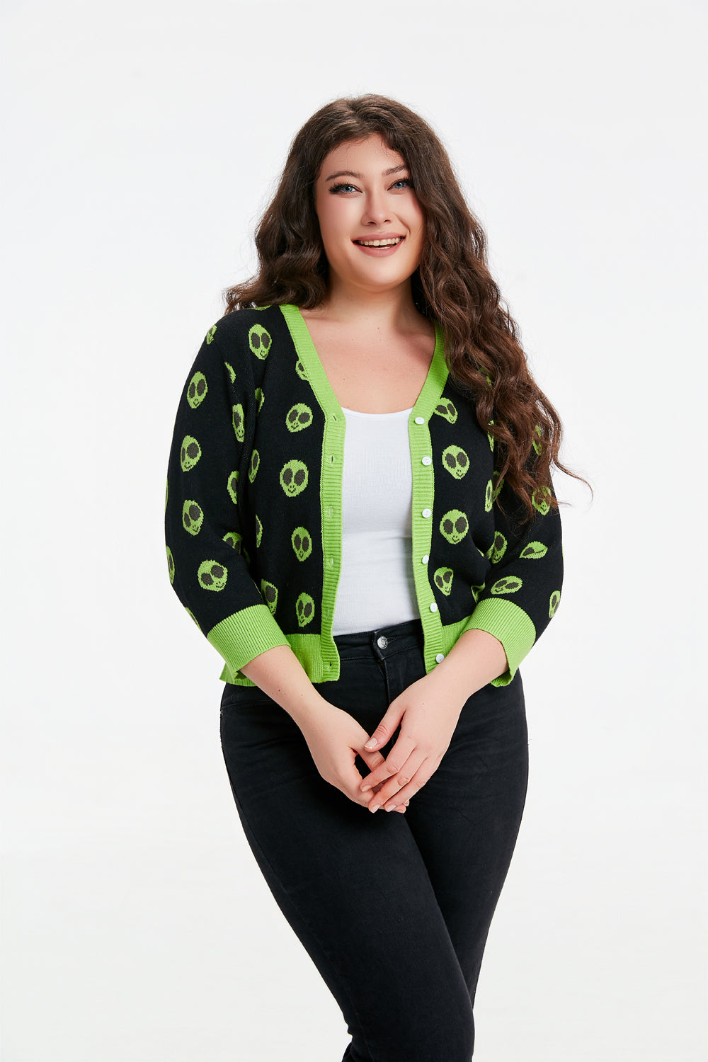 "Skye" Alien Encounter All Over Print Cardigan