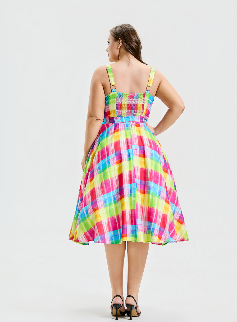 "Lori" Rainbow Plaid Jubilee