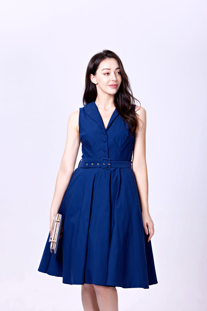 "Jani" Navy Solid