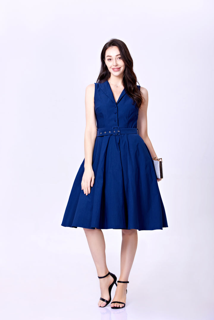 "Jani" Navy Solid