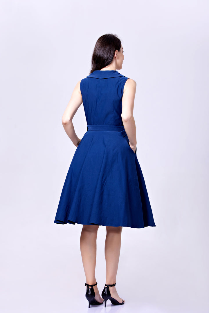 "Jani" Navy Solid