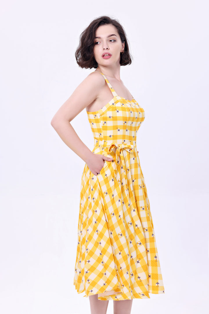 "Lori" Bees in Gingham