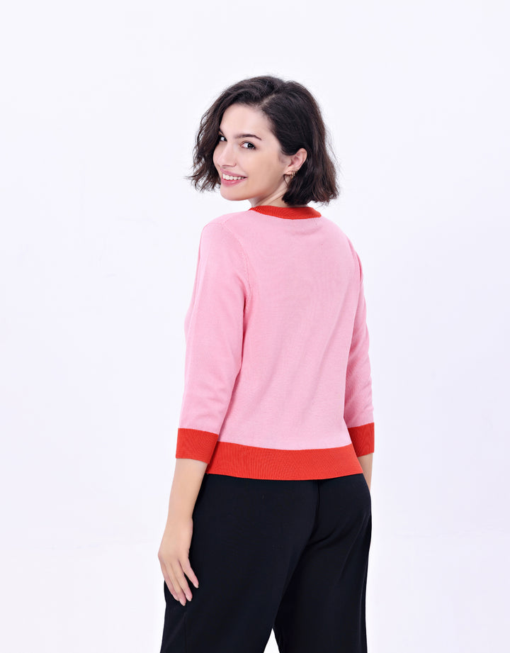 "Skye" Ladybug Embroidered Cardigan