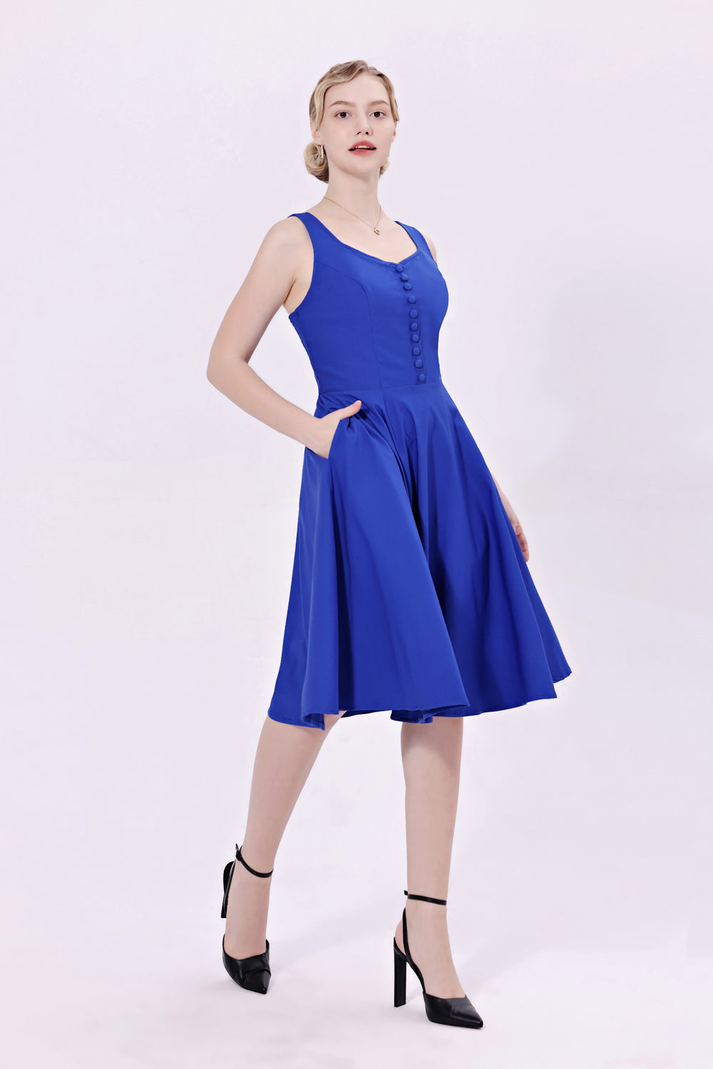 "Heidi" Solid Royal Blue