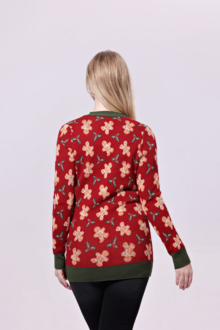 "Fiona" Gingerbread Cardigan w/ Pockets