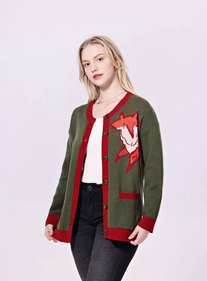 Adley Fox Cardigan w/ Pockets