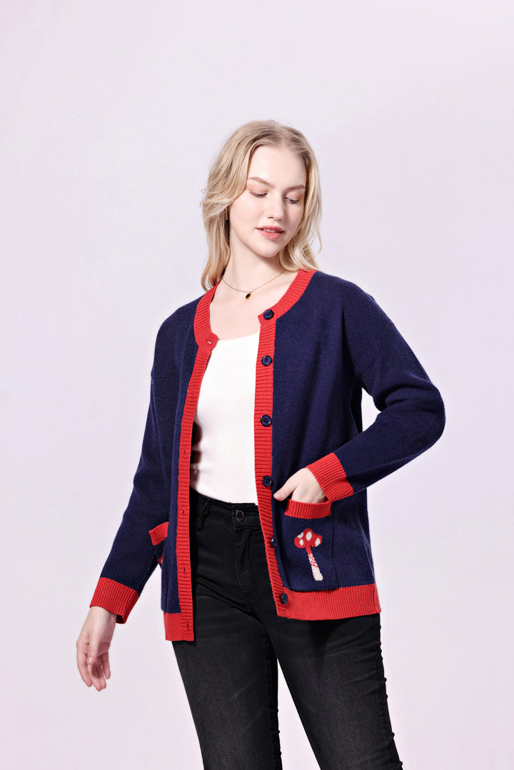 "Adley" Red Panda Cardigan w/ Pockets