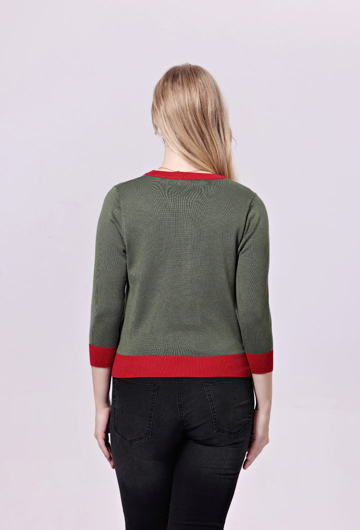 "Leslie" Hedgehog Embroidered Cardigan