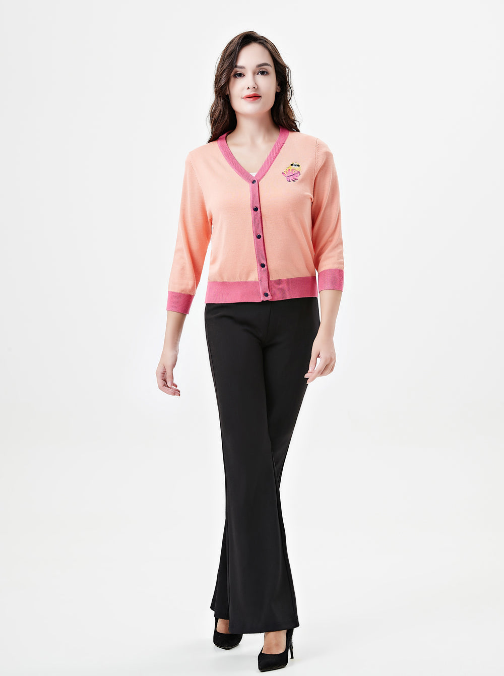 "Skye" Lazy in the Leaves Embroidered Cardigan