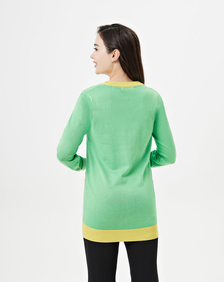 "Fiona" Purr &amp; Prickles Embroidered Cardigan w/ Pockets