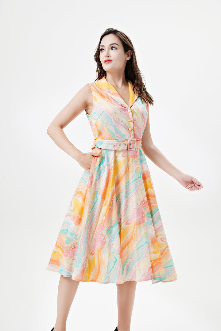 "Jani" Rainbow Marble