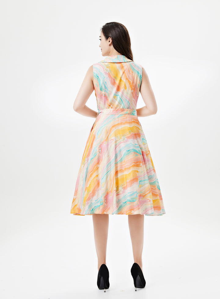 "Jani" Rainbow Marble