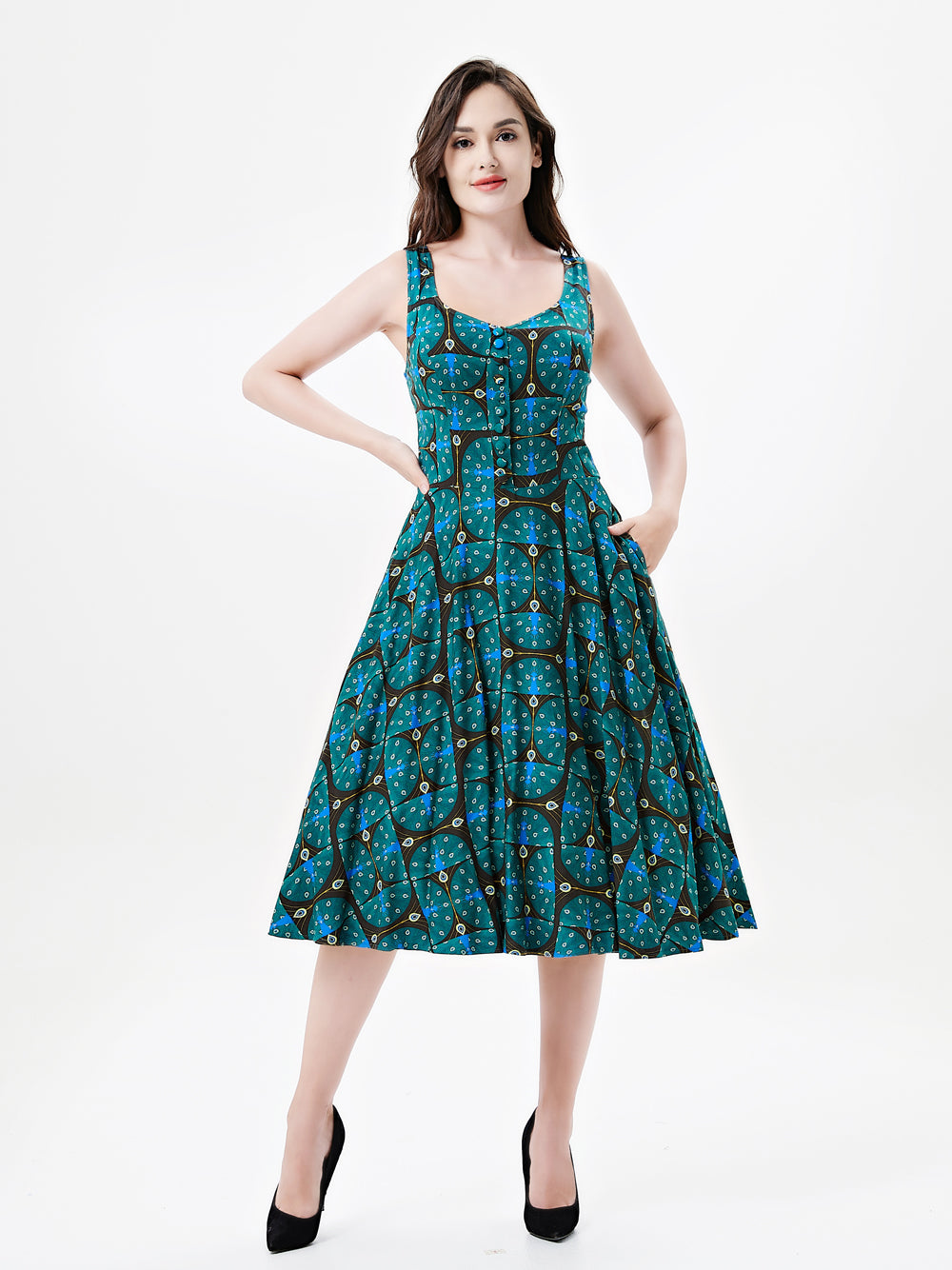 "Heidi" Art Deco Peacock