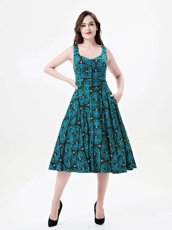 "Heidi" Art Deco Peacock