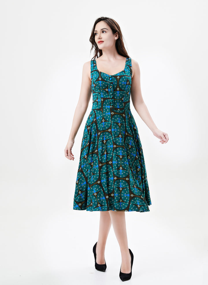 "Heidi" Art Deco Peacock