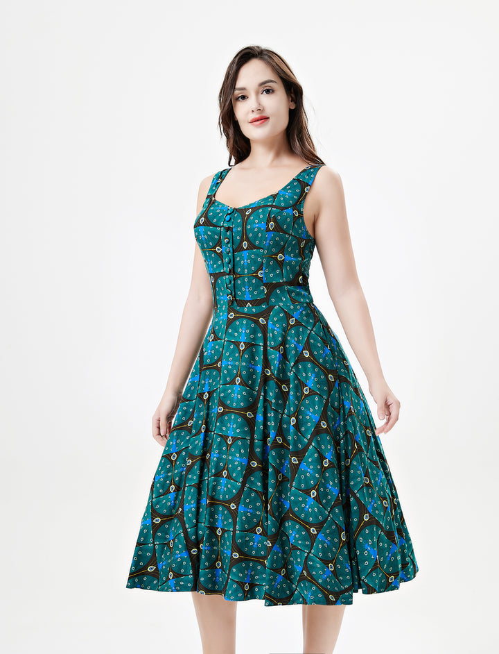"Heidi" Art Deco Peacock