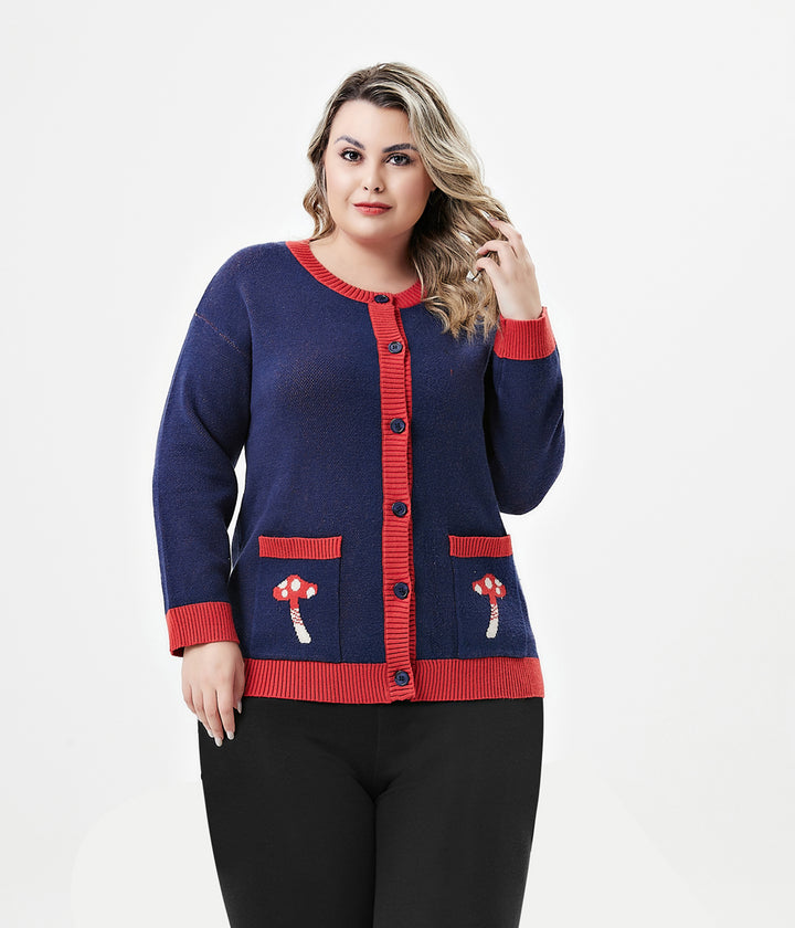 "Adley" Red Panda Cardigan w/ Pockets
