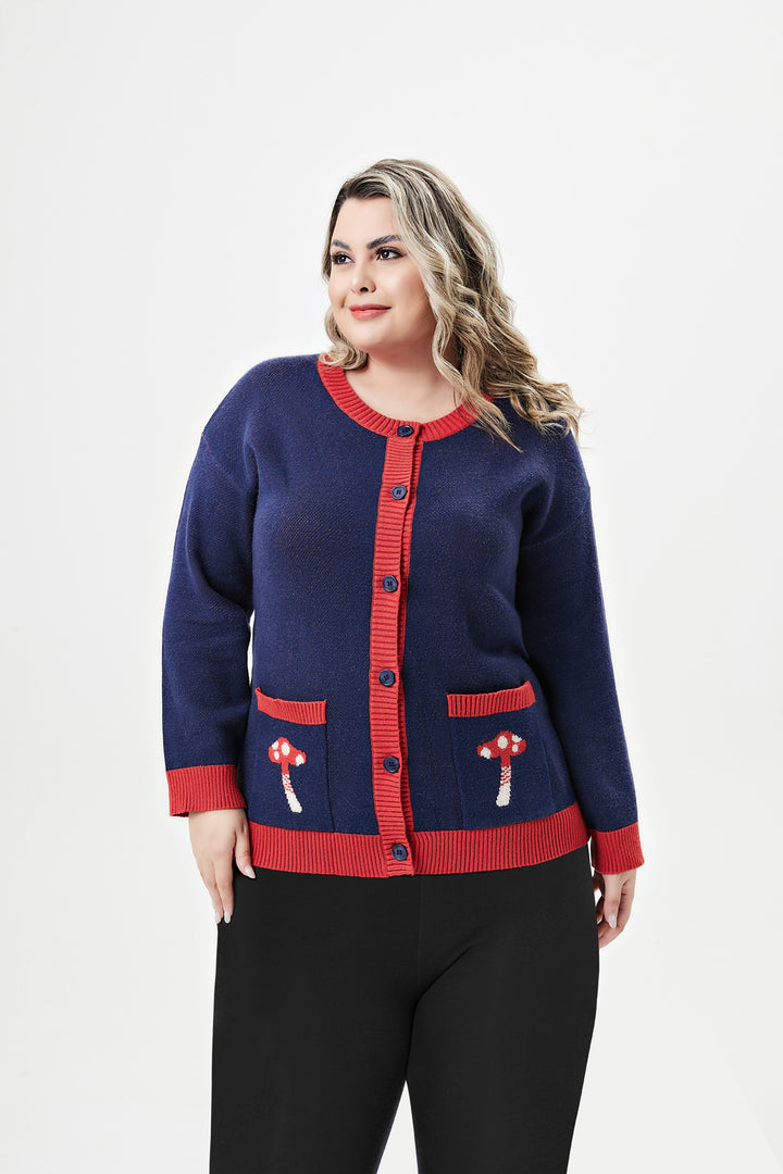 "Adley" Red Panda Cardigan w/ Pockets