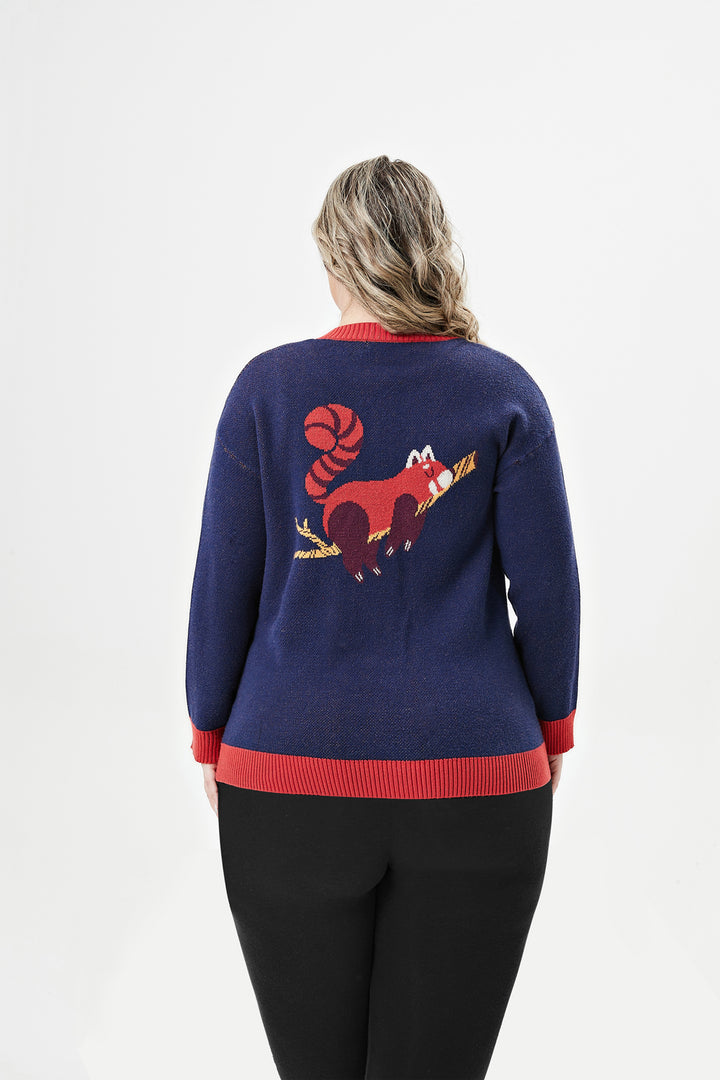 "Adley" Red Panda Cardigan w/ Pockets
