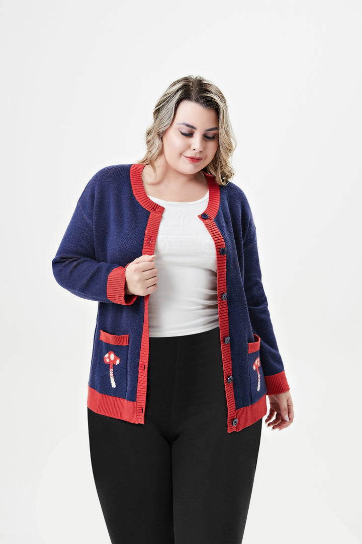 "Adley" Red Panda Cardigan w/ Pockets