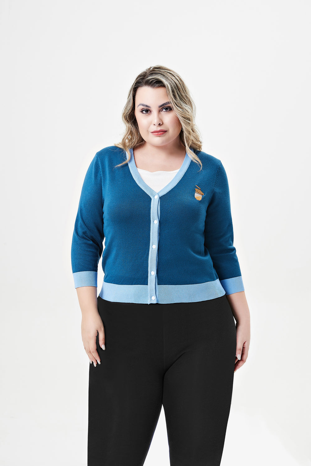 "Skye" Penguin Embroidered Cardigan