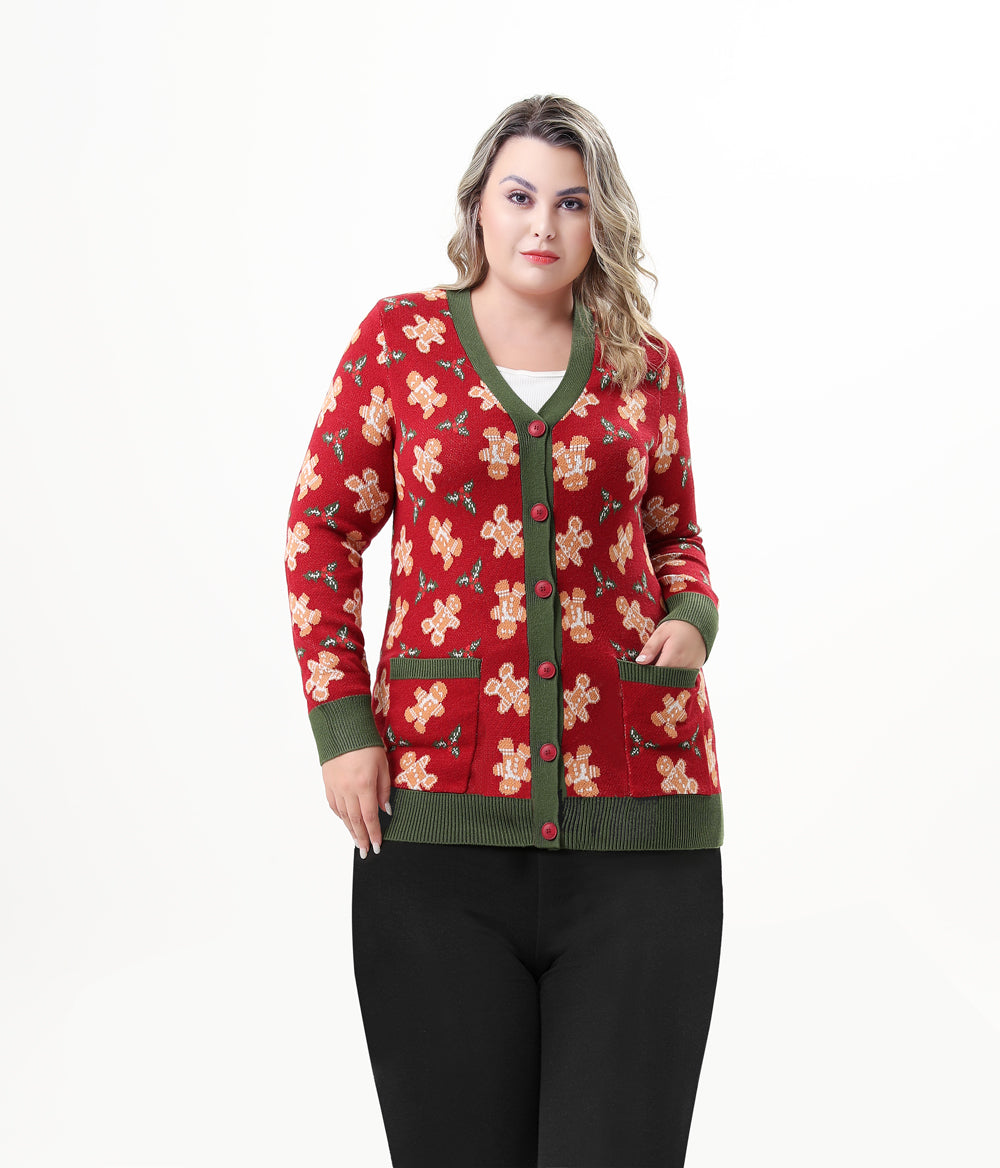 "Fiona" Gingerbread Cardigan w/ Pockets