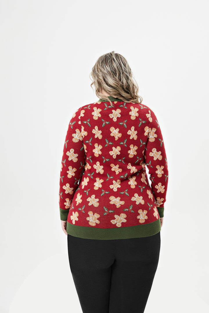 "Fiona" Gingerbread Cardigan w/ Pockets