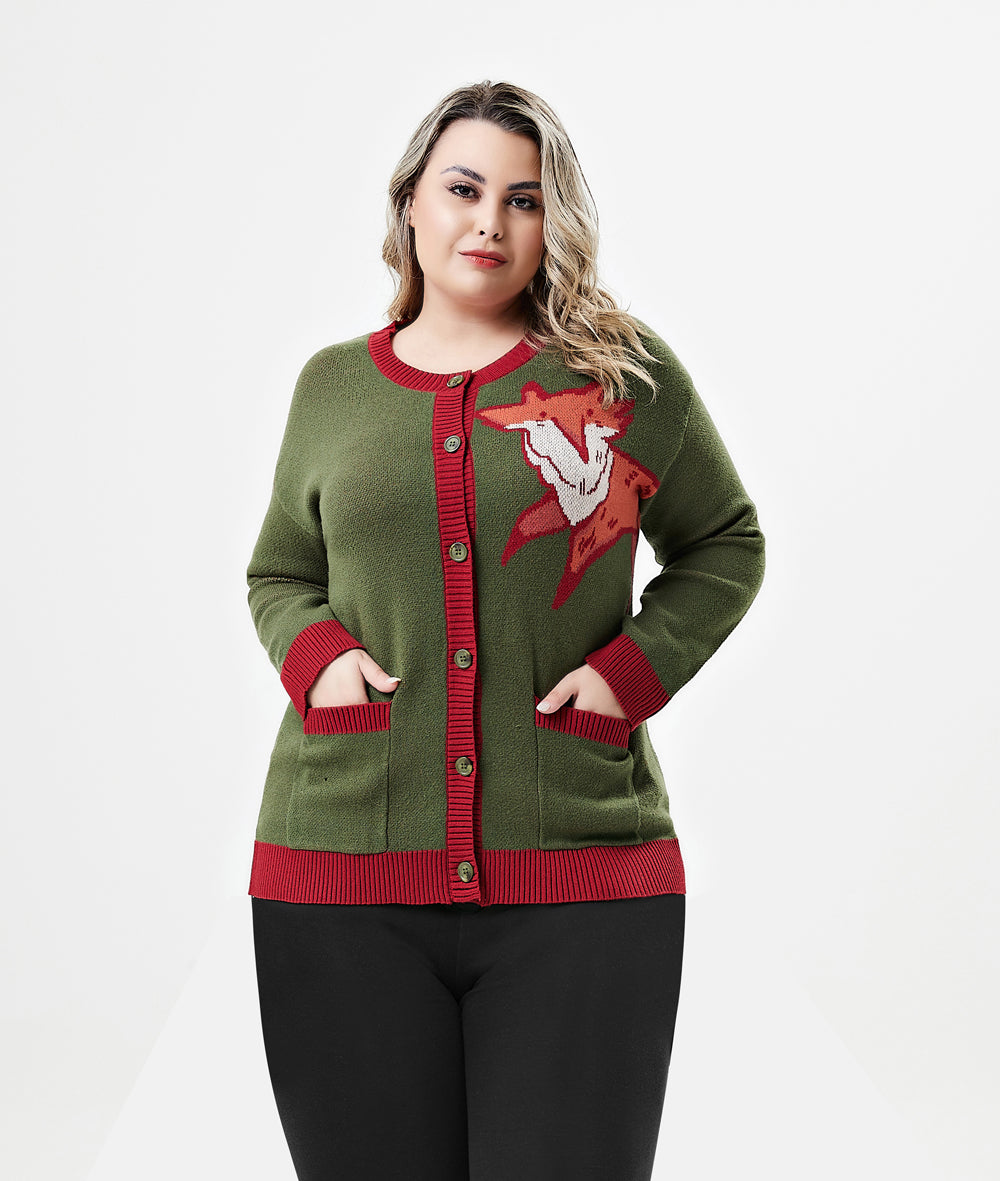 Adley Fox Cardigan w/ Pockets – Miss Lulo