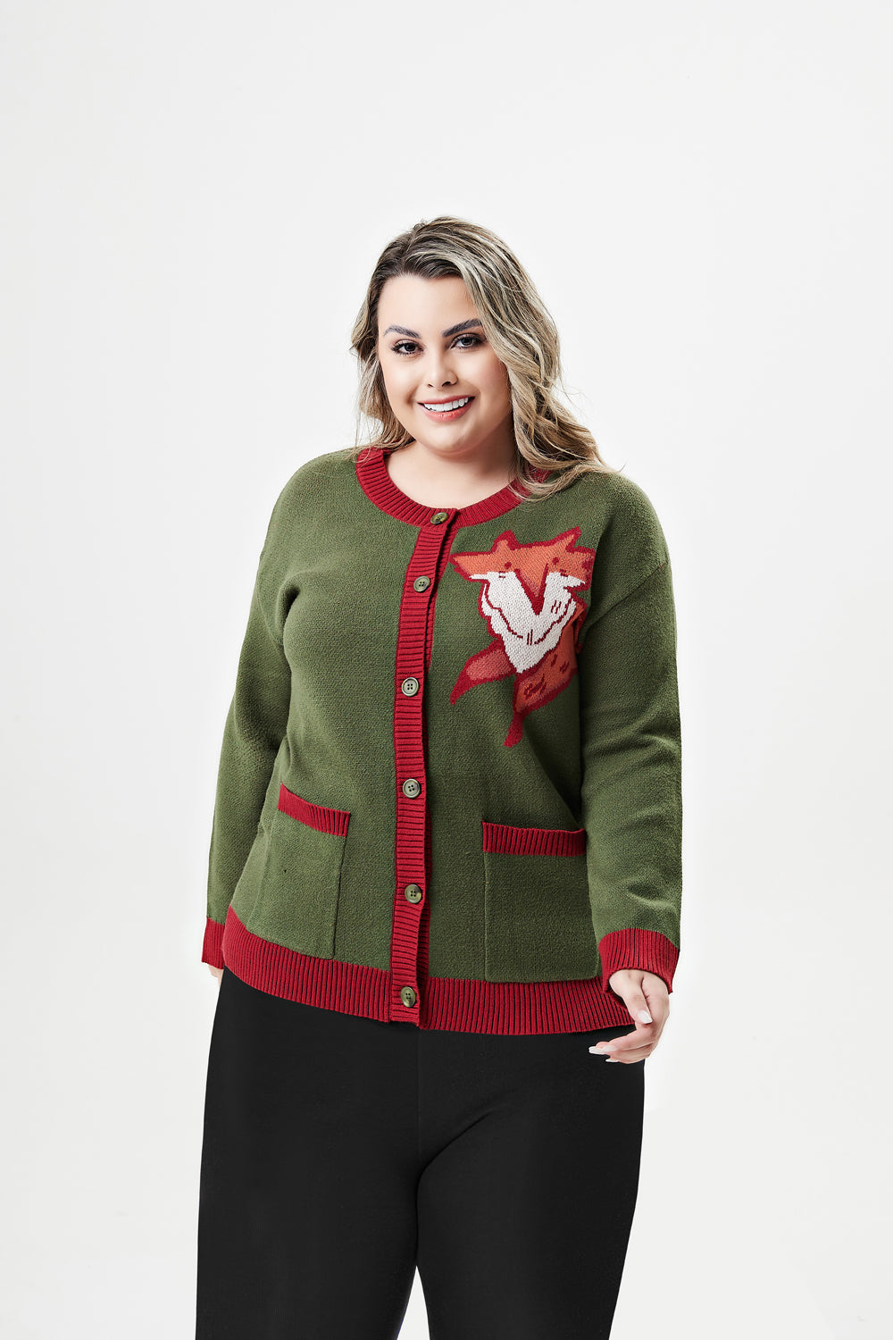 Adley Fox Cardigan w/ Pockets
