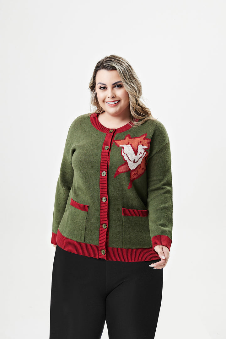 Adley Fox Cardigan w/ Pockets