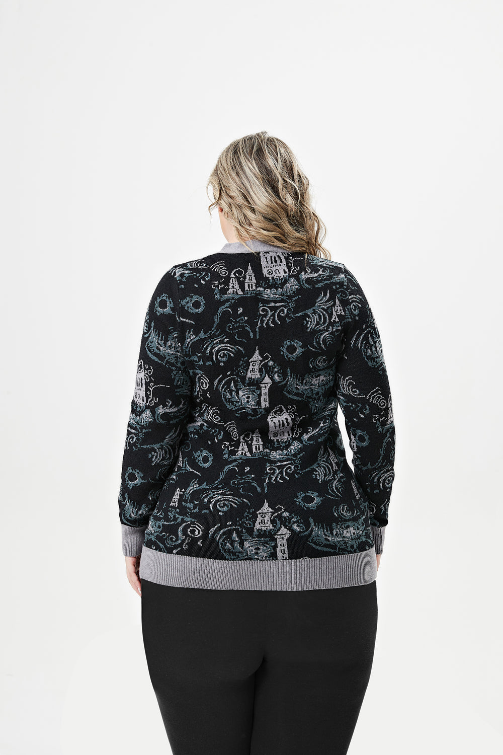 "Fiona" Dark Towers Cardigan w/ Pockets