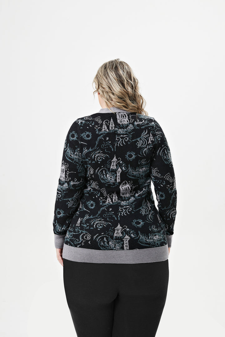 "Fiona" Dark Towers Cardigan w/ Pockets