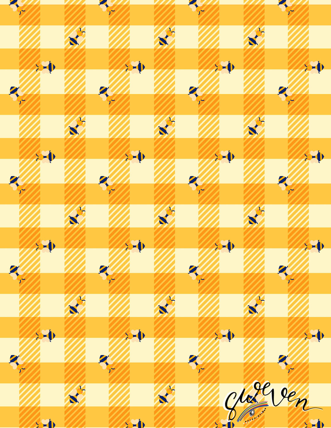 "Lori" Bees in Gingham