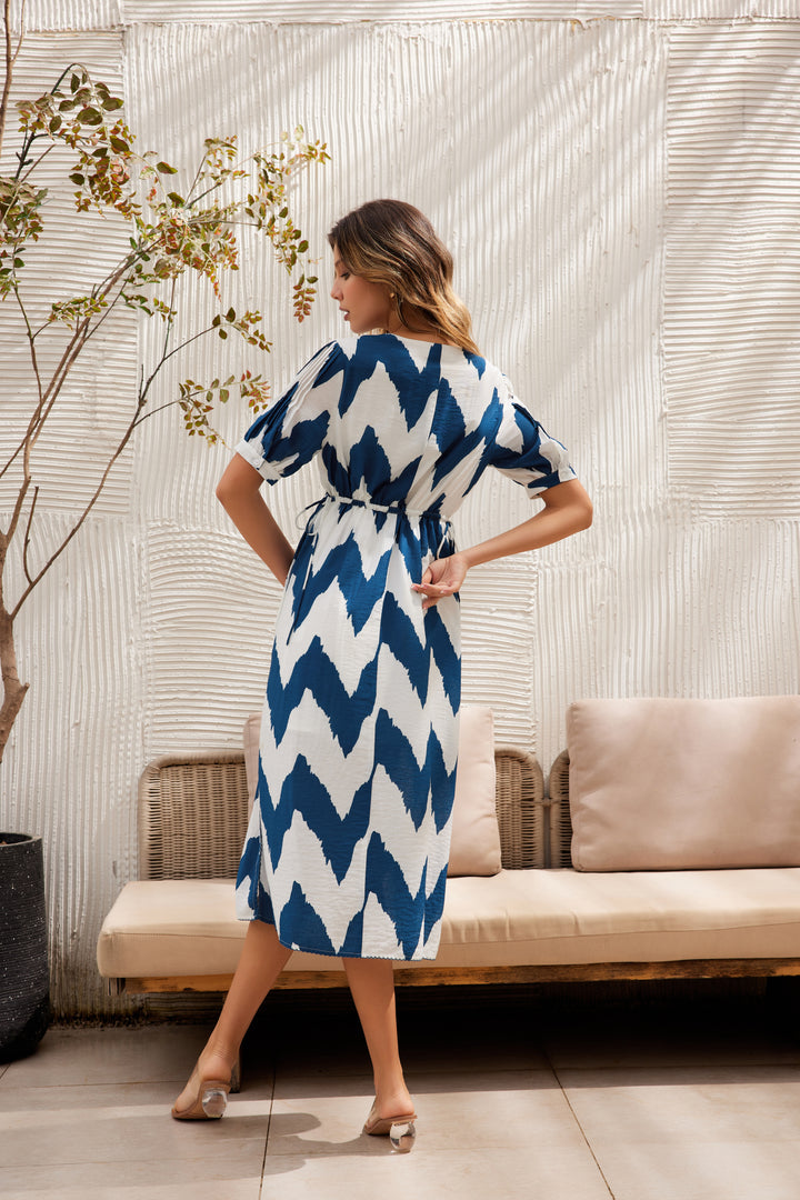 Karen | Viscose Midi Dress With Pockets
